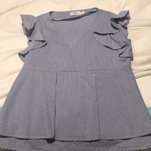 vineyard vines striped blouse